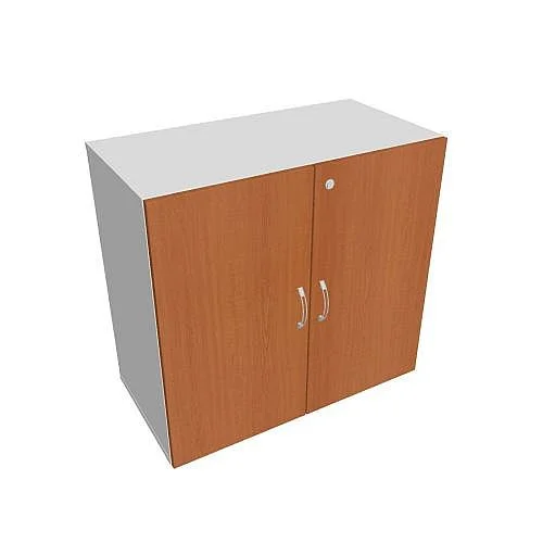 Nejlepší Volba Skříň policová dvéřová 74*80 cm DZ28001, bílá/třešeň