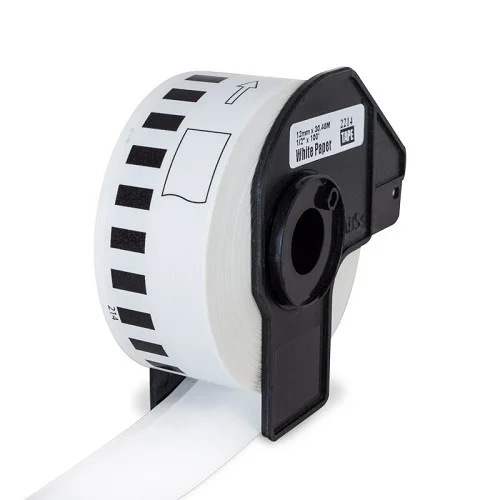 Sezónní Sleva PRINTLINE kompatibilní etikety s Brother DK-22214, papírová role 12 x 30,48m