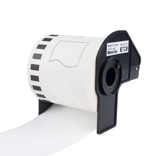Vrácení Zdarma PRINTLINE kompatibilní etikety s Brother DK-22212, bílá filmová role, 62mm x 15,24m