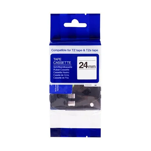 Nejlepší Cena PRINTLINE kompatibilní páska s Brother TZE-354, 24mm, zlatý tisk/černý podklad