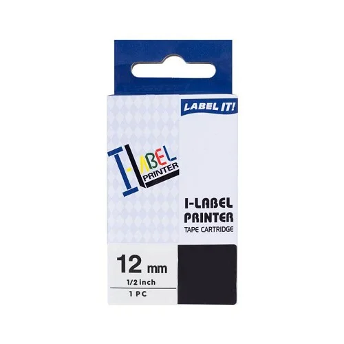 Speciální Cena PRINTLINE kompatibilní páskas Casio XR-12YW1 12mm, 8m, černý tisk/žlutý podklad