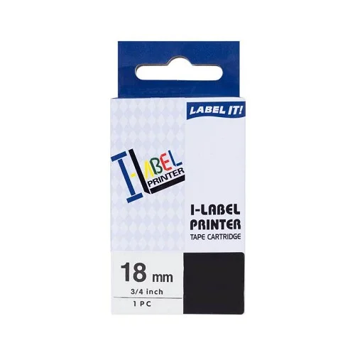 PRINTLINE kompatibilní páska s Casio XR-18YW1 18mm, 8m, černý tisk/žlutý pod. Akční Cena