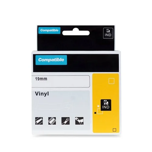 PRINTLINE kompatibilní páska s DYMO 1805420, 19mm,5.5m,bílý tisk/zelený p., RHINO, vinyl. Přímo Od Výrobce