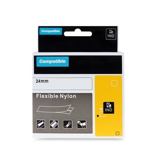 PRINTLINE kompatibilní páska s DYMO 1734524, 24mm,3.5m,černý tisk/bílý p, RHINO, nyl.flexi Top Prodej