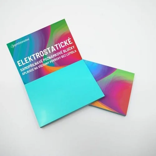 Cenově Výhodný Poznámkové bločky elektrostatické Symbionotes 70x100 mm tyrkysové