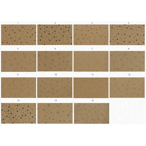 Papírny Brno - dárkový balicí papír kraft 300 × 70 cm, hnědý s motivem Nejprodávanější
