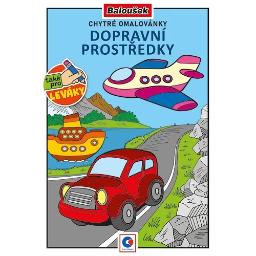 Baloušek - omalovánka A5, Chytré omalovánky - Dopravní prostředky Ověřený