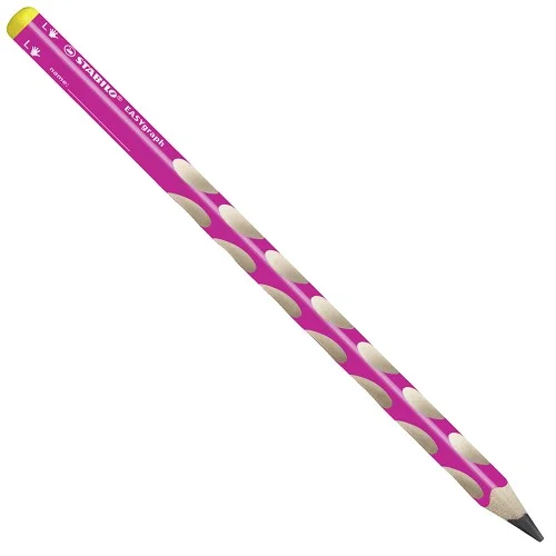 Ergonomická grafitová tužka pro leváky - STABILO EASYgraph růžová - 321/01-HB-6 - Stupeň tvrdosti HB Přímo Od Výrobce