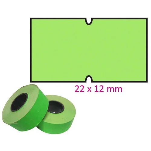 Ověřený Cola-ply - cenové etikety 22 × 12 mm, 1250 etiket, zelené