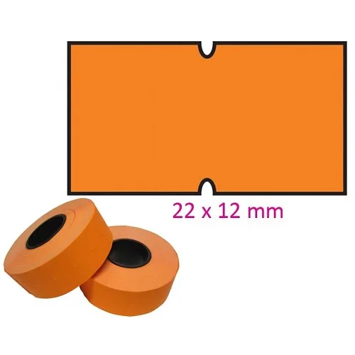 Cola-ply - cenové etikety 22 × 12 mm, 1250 etiket, oranžové Must-Have