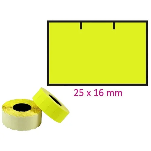 Contact - cenové etikety 25 × 16 mm, 1125 etiket, žluté Přímo Od Výrobce