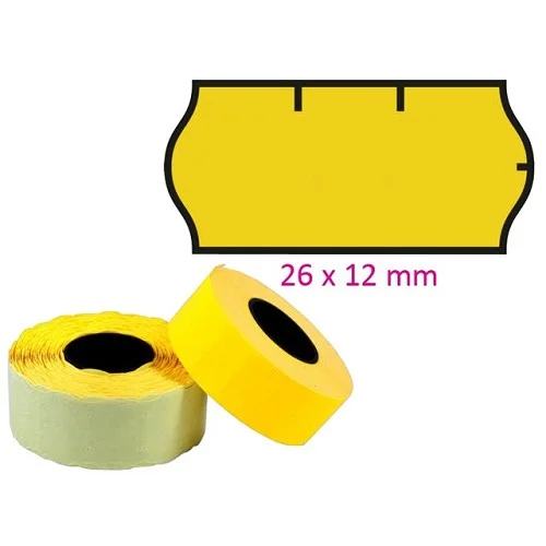 Contact - cenové etikety 26 × 12 mm, 1500 etiket, žluté Akční Nabídka