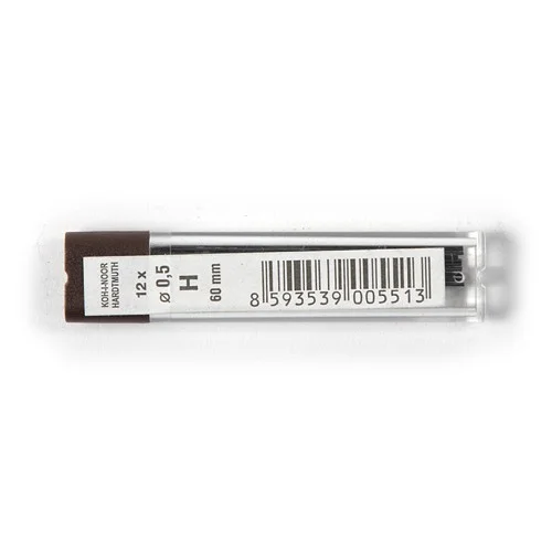 Koh-i-noor 4152 - grafitové tuhy do mikrotužky 0,5 mm, H - 12 ks Speciální Cena