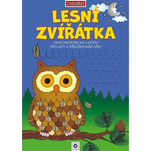 Baloušek - grafomotorická omalovánka A4, Lesní zvířátka Bezpečná Platba