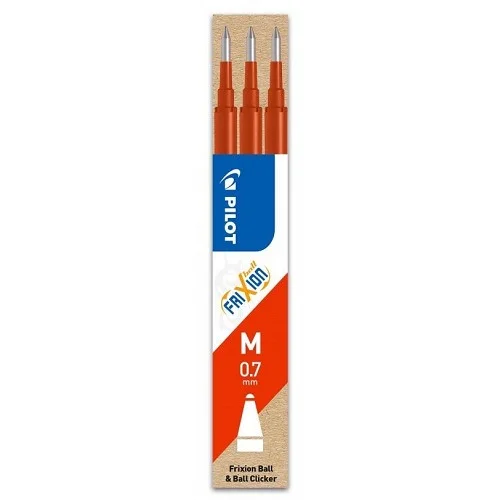 Pilot FriXion 2067 - náplň do gumovacího pera 0,7 mm, červená - 3 ks Jen Po Omezenou Doba