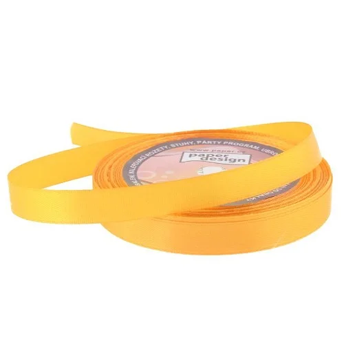 Vikpap - saténová stuha 12 mm × 32 m, tmavě žlutá Super Cena