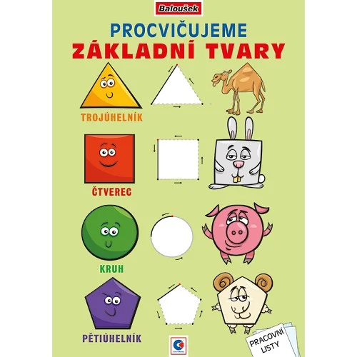 Baloušek - omalovánka A4, Procvičujeme základní tvary Tovární Cena