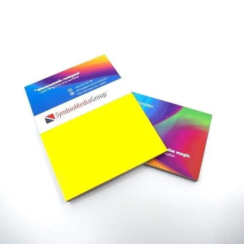 Poznámkové bločky elektrostatické Symbionotes 70 × 100 mm žluté Oblíbený