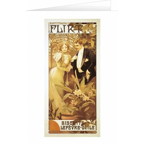 Blahopřání Alfons Mucha – Flirt Nízká Cena
