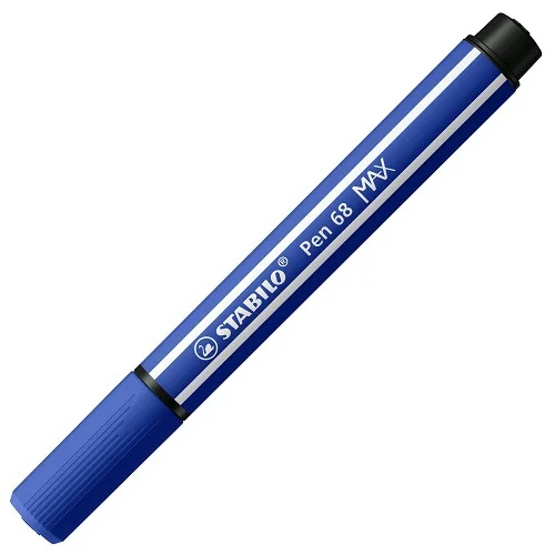 Akční Nabídka Prémiový vláknový fix se silným klínovým hrotem - STABILO Pen 68 MAX - 768/32 - ultramarínová