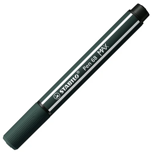Prémiový vláknový fix se silným klínovým hrotem - STABILO Pen 68 MAX - 768/63 - zemitá zelená Časově Omezené