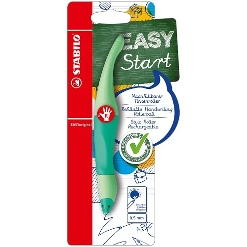 Finální Výprodej Ergonomický roller pro praváky - STABILO EASYoriginal Pastel pastelová zelená - B-58457-5 - vč. bombičky s modrým zmizíkovatelným inkoustem