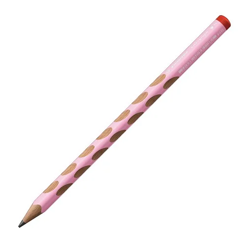 Ergonomická grafitová tužka pro praváky - STABILO EASYgraph pastelová růžová - 322/16-HB - Stupeň tvrdosti HB Přímo Od Výrobce