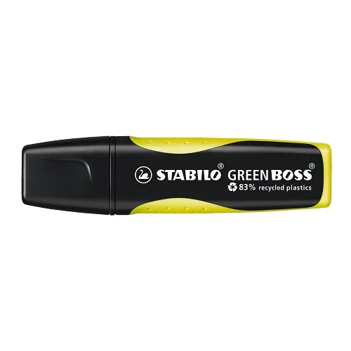 Zvýrazňovač šetrný k životnímu prostředí - STABILO GREEN BOSS - 6070/24 - žlutá Výhodná Nabídka