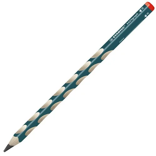 Ergonomická grafitová tužka pro praváky - STABILO EASYgraph petrolejová - 322/HB - Stupeň tvrdosti HB Nejlepší Cena