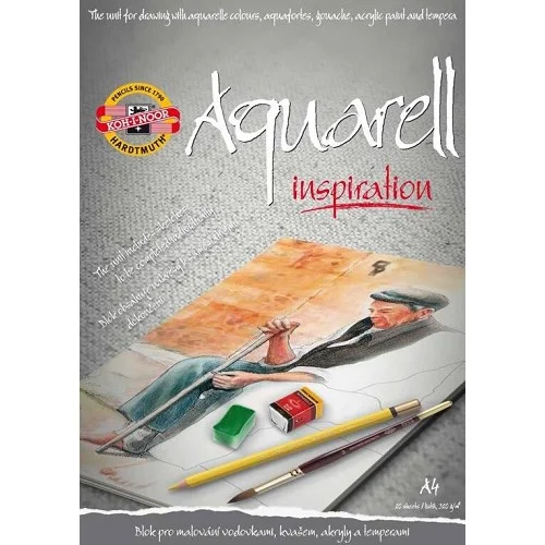 Nízká Cena Koh-i-noor Aquarell Inspiration - skicák A4, 250 g/m2, 20 listů