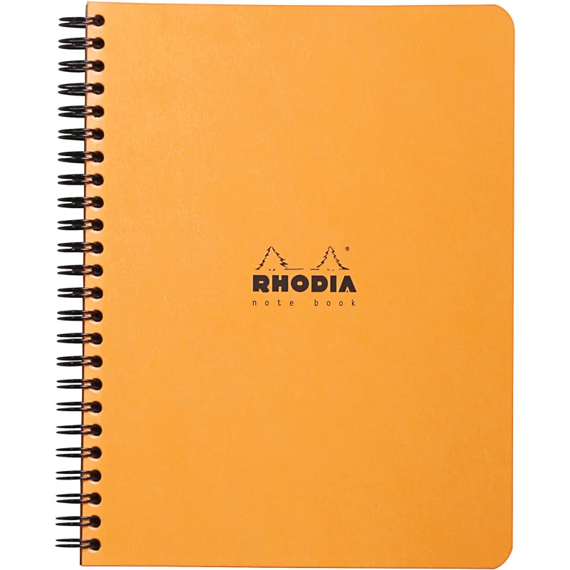 Blok kroužkový Clairefontaine Rhodia A5+ - čtvereček / 80 listů / oranžová Cenový Hit
