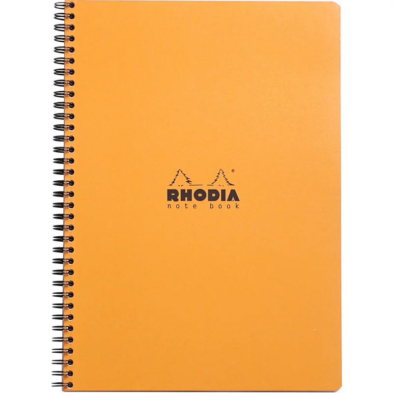 Blok kroužkový Clairefontaine Rhodia A4+ - linka / 80 listů / oranžová Bezpečná Platba
