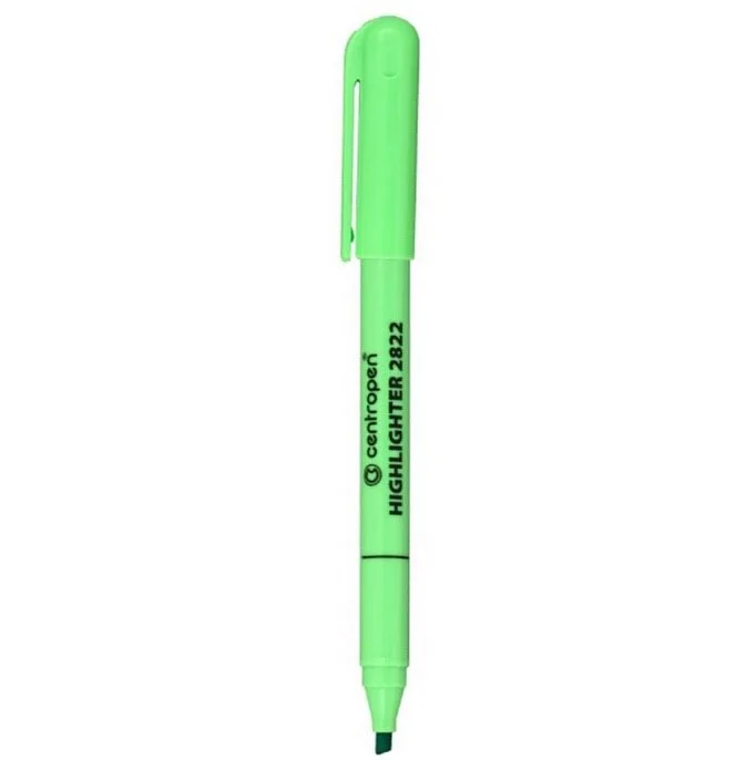 Značkový Popisovač zvýrazňovač 2822, 1-3mm, zkosený, zelená.