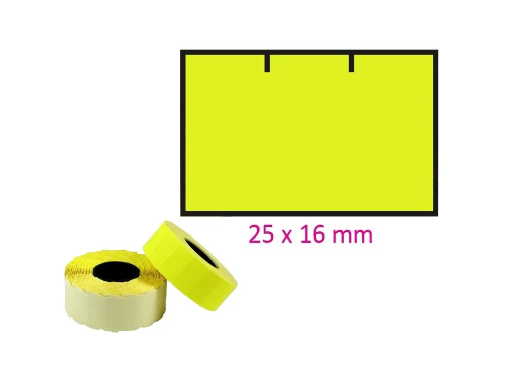 Etikety značkovací sign žlutá 25x16 Cont/rovné Nejprodávanější