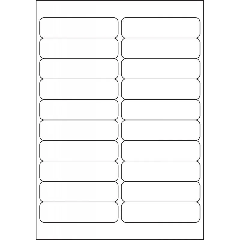Vrácení Zdarma ETIKETY A4 BÍLÉ 98X25,4 PRINT/100KS OKRAJ