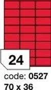 Nejlepší Volba Etikety A4 sign červená 70x36 R0132/20ks