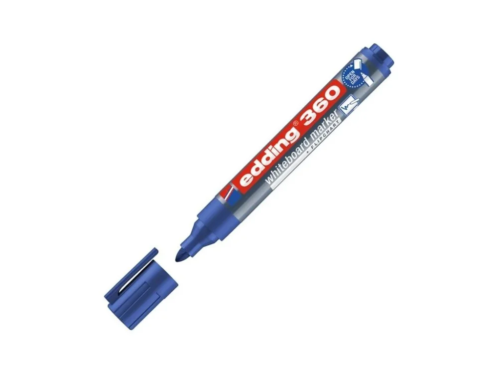 Značkový Popisovač na bílé tabule Edding 360, modrý