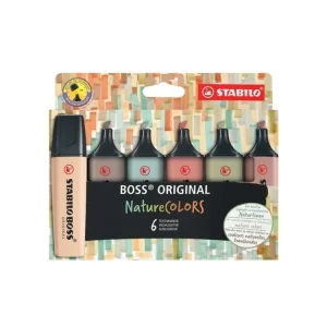 Zvýrazňovač STABILO BOSS NatureCOLORS, sada 6 barev Poslední Šance