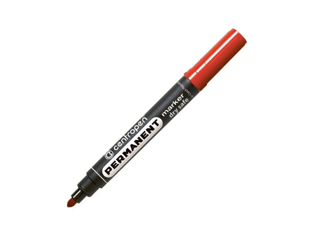 Značkový Permanentní popisovač Centropen 8510, červený