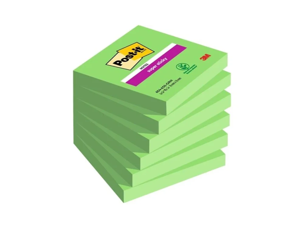 Bloček Post-it Sticky, 76 x 76 mm, chřestový, 6 ks Koupit Online