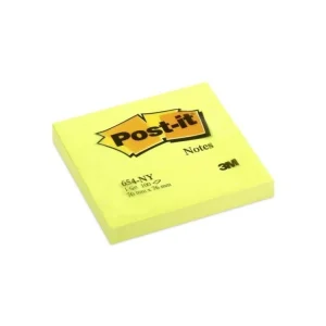 Bloček Post-it, 76 x 76 mm, neonově žlutý, 6 ks Levný