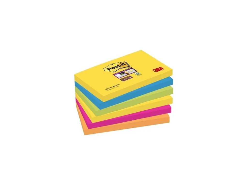 Akce Bloček Post-it, 76 x 127 mm, Carnival, 6 ks