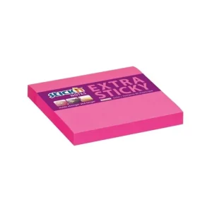 Bloček Hopax Extra Sticky, 76 x 76 mm, neon růžový Víkendová Akce