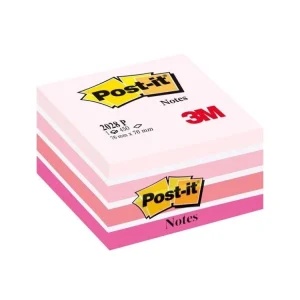 Bloček Post-it, 76 x 76 mm, aquarelle růžový Autentický