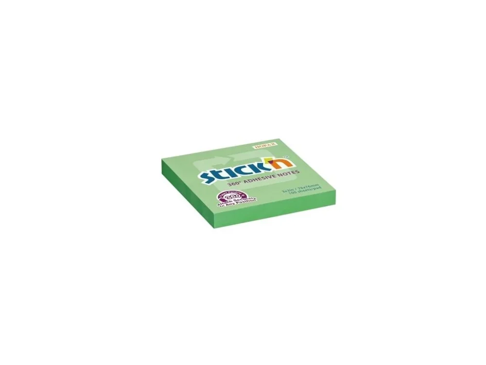 Bloček Hopax 360, 76 x 76 mm, zelený Nízká Cena