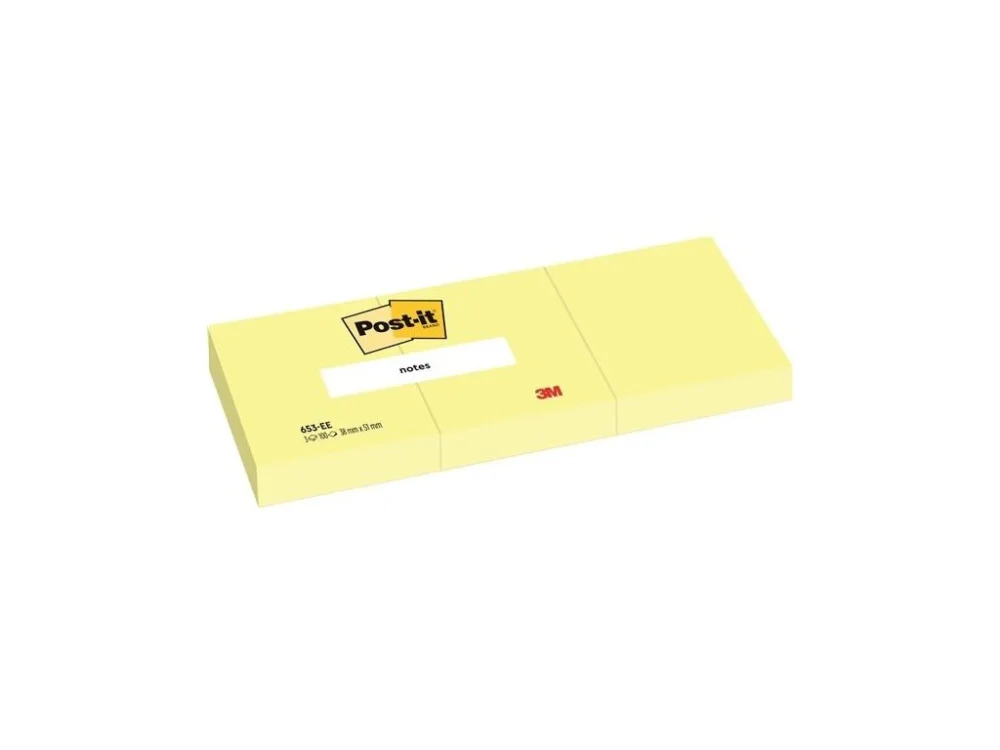 Bloček Post-it, 38 x 51 mm, žlutý, 12 ks Cenová Bomba