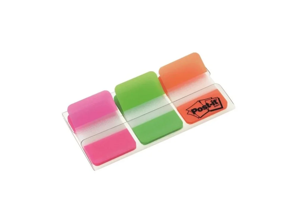 Vrácení Zdarma Supersilné záložky Post-it, oranžové/zelené/růžové