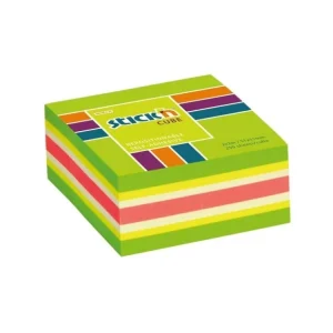 Bloček Hopax, 51 x 51 mm, neonově zelený Top Prodej