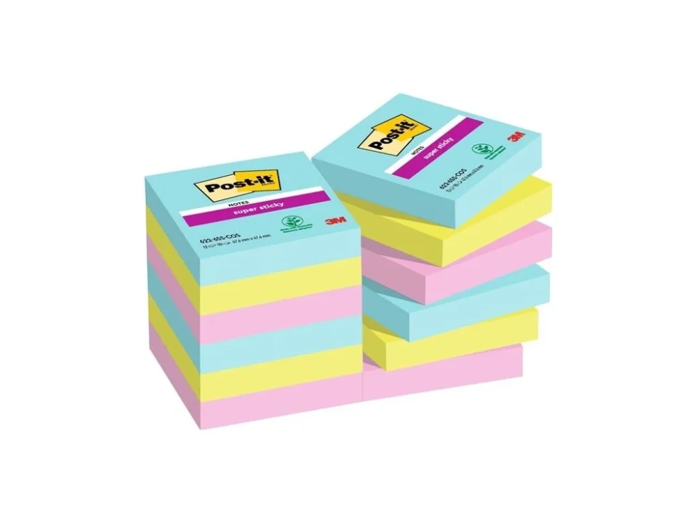 Bloček Post-it Sticky, 47,6 x 47,6 mm, COSMIC,12ks Jen Po Omezenou Doba