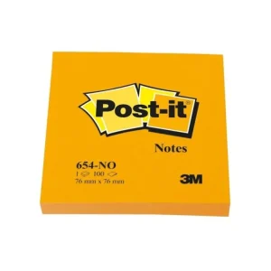 Bezpečná Platba Bloček Post it,76 x 76 mm, dýňově oranžový, 6 ks